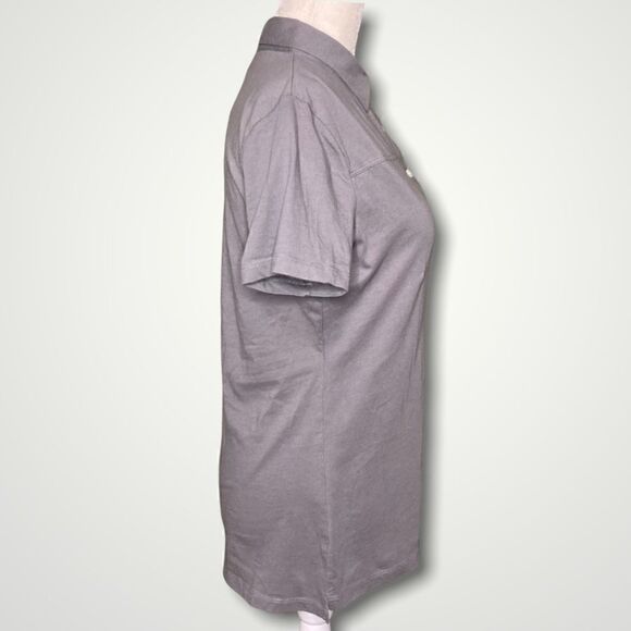 Criquet Organic, Cotton Top Shelf Range Collared Youth Polo, Color Gray Neutral - Picture 2 of 7